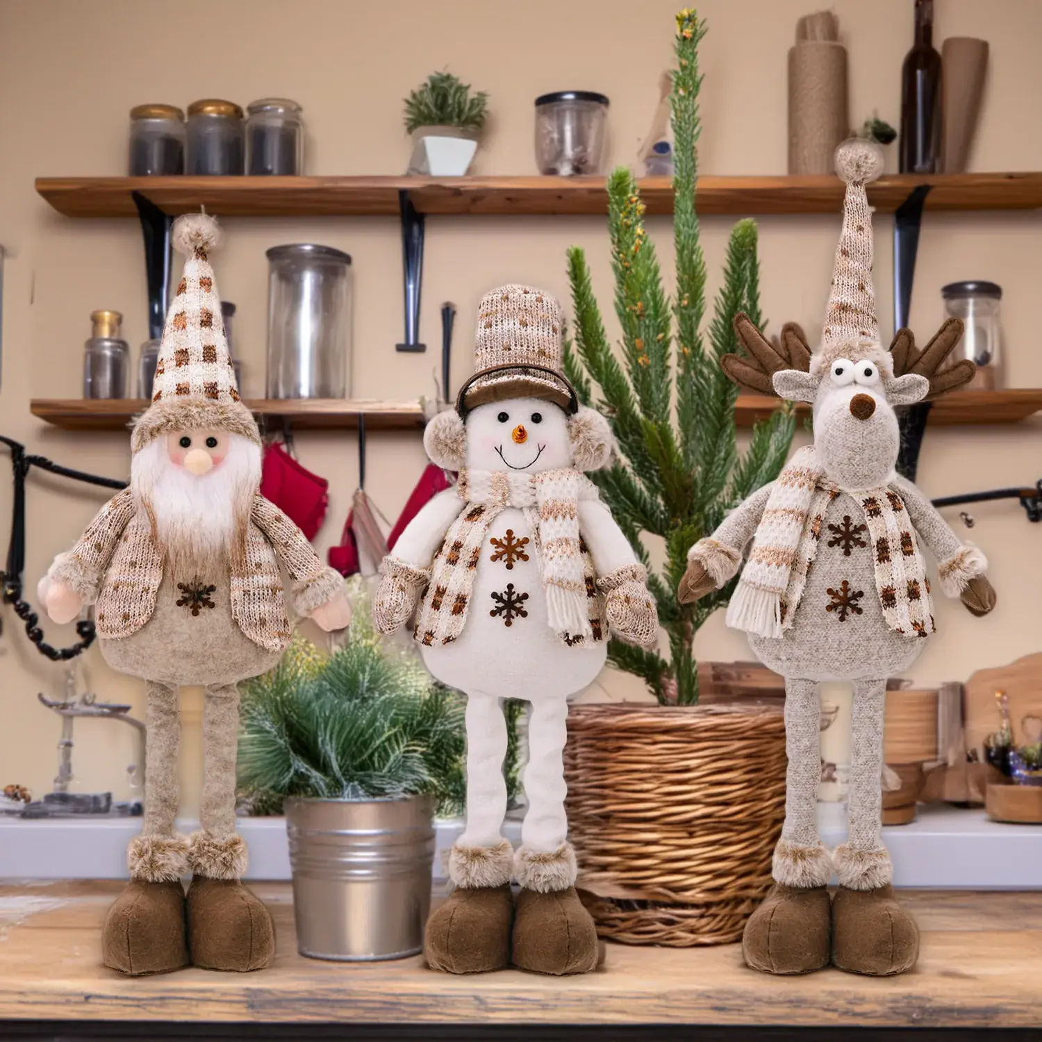 Telescopic Doll Ornaments for Christmas Holiday Decor