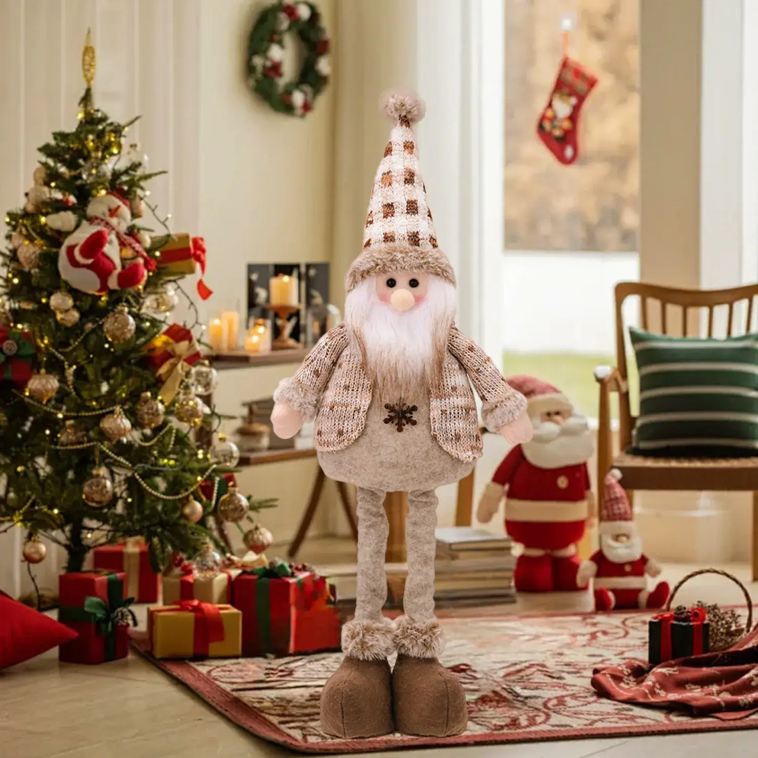 Telescopic Doll Ornaments for Christmas Holiday Decor