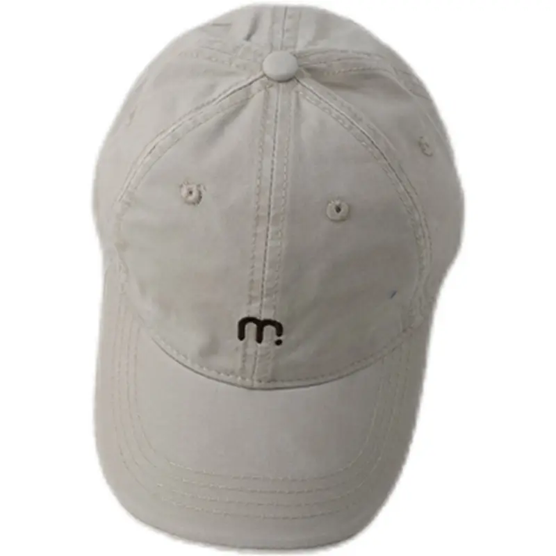 Kids Baseball Cap Maroon Letter m Embroidered - Image 12