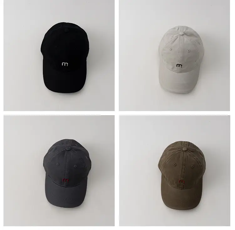 Kids Baseball Cap Maroon Letter m Embroidered — feature 6