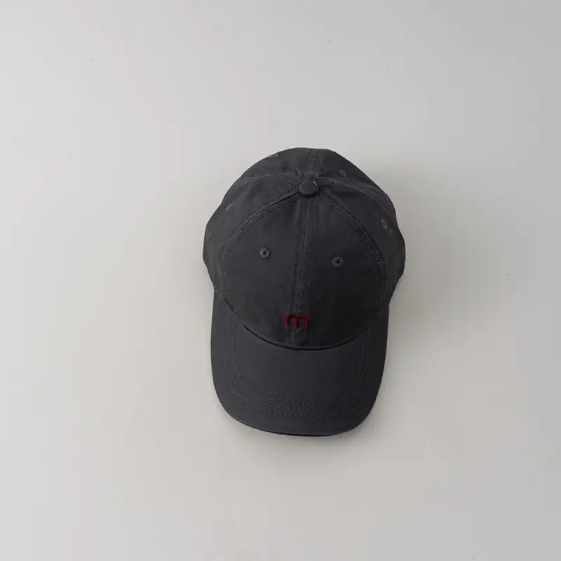 Kids Baseball Cap Maroon Letter m Embroidered - Image 4
