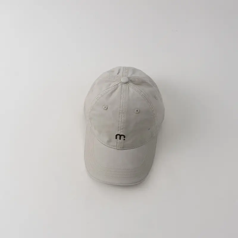 Kids Baseball Cap Maroon Letter m Embroidered - Image 7