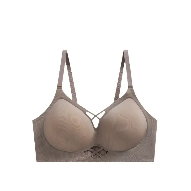 New 3D Jelly Palm Cup Underwear Women's Push-up Comfortable Soft Non-sensitive Bra - Image 9