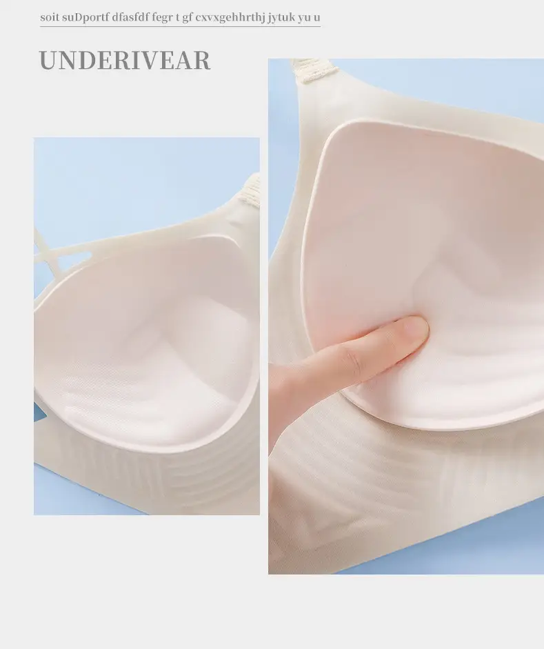 New 3D Jelly Palm Cup Underwear Women's Push-up Comfortable Soft Non-sensitive Bra — feature 20