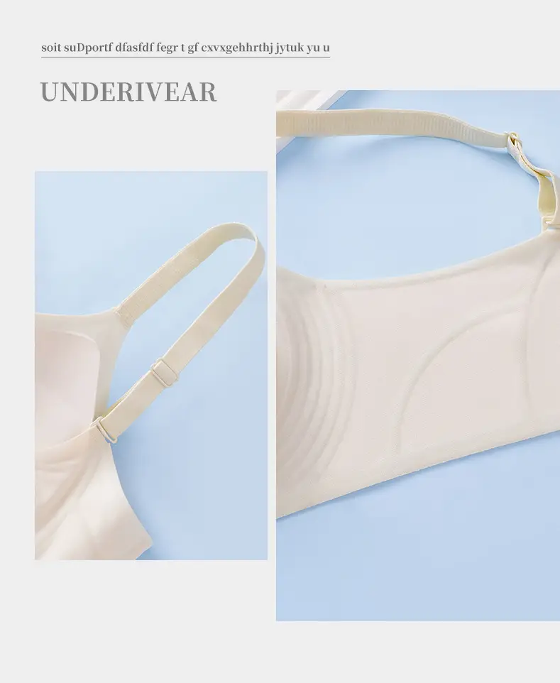 New 3D Jelly Palm Cup Underwear Women's Push-up Comfortable Soft Non-sensitive Bra — feature 22