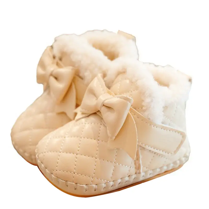Baby Shoes Fleece Lined Winter Toddler Shoes 0-1Y