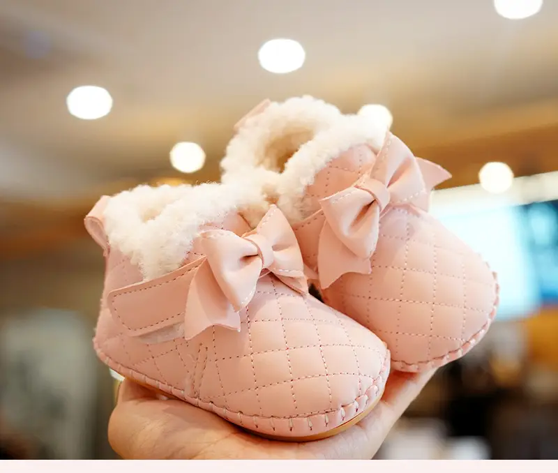 Baby Shoes Fleece Lined Winter Toddler Shoes 0-1Y — feature 6