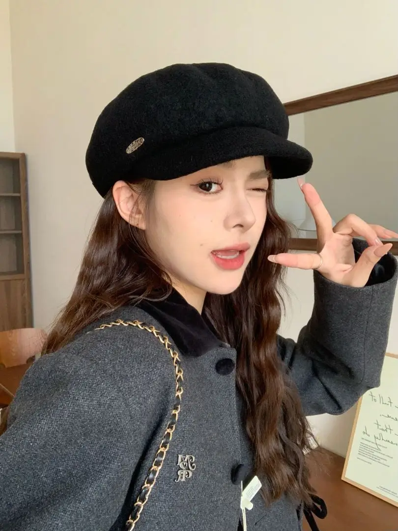 Women Wool Bailey Hat Autumn Winter Casual Elegant Cap — feature 3