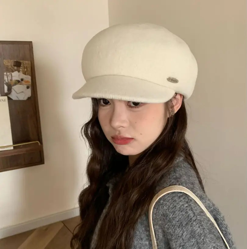 Women Wool Bailey Hat Autumn Winter Casual Elegant Cap - Image 2