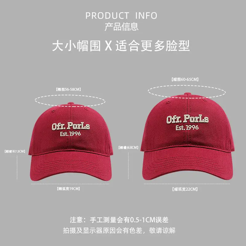Big Head Sunscreen Cap Women Men Korean Fashion