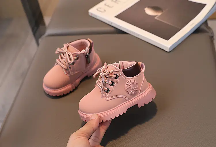 Autumn New Baby Shoes Children's Martin Boots Girls Yellow Boots Leather Ankle Boots Boys Soft Sole Toddler Shoes — feature 5