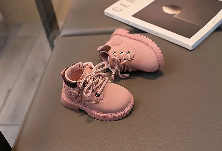 Autumn New Baby Shoes Children's Martin Boots Girls Yellow Boots Leather Ankle Boots Boys Soft Sole Toddler Shoes — feature 6