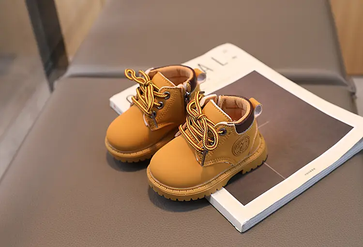 Autumn New Baby Shoes Children's Martin Boots Girls Yellow Boots Leather Ankle Boots Boys Soft Sole Toddler Shoes — feature 8