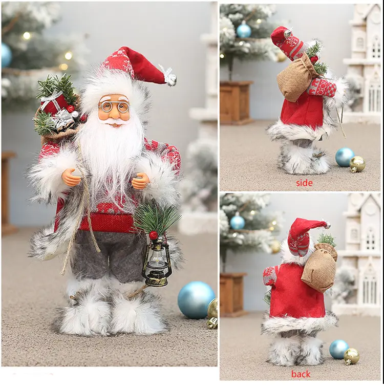 Christmas Old Man Doll Santa Window Decor 30cm White — feature 8