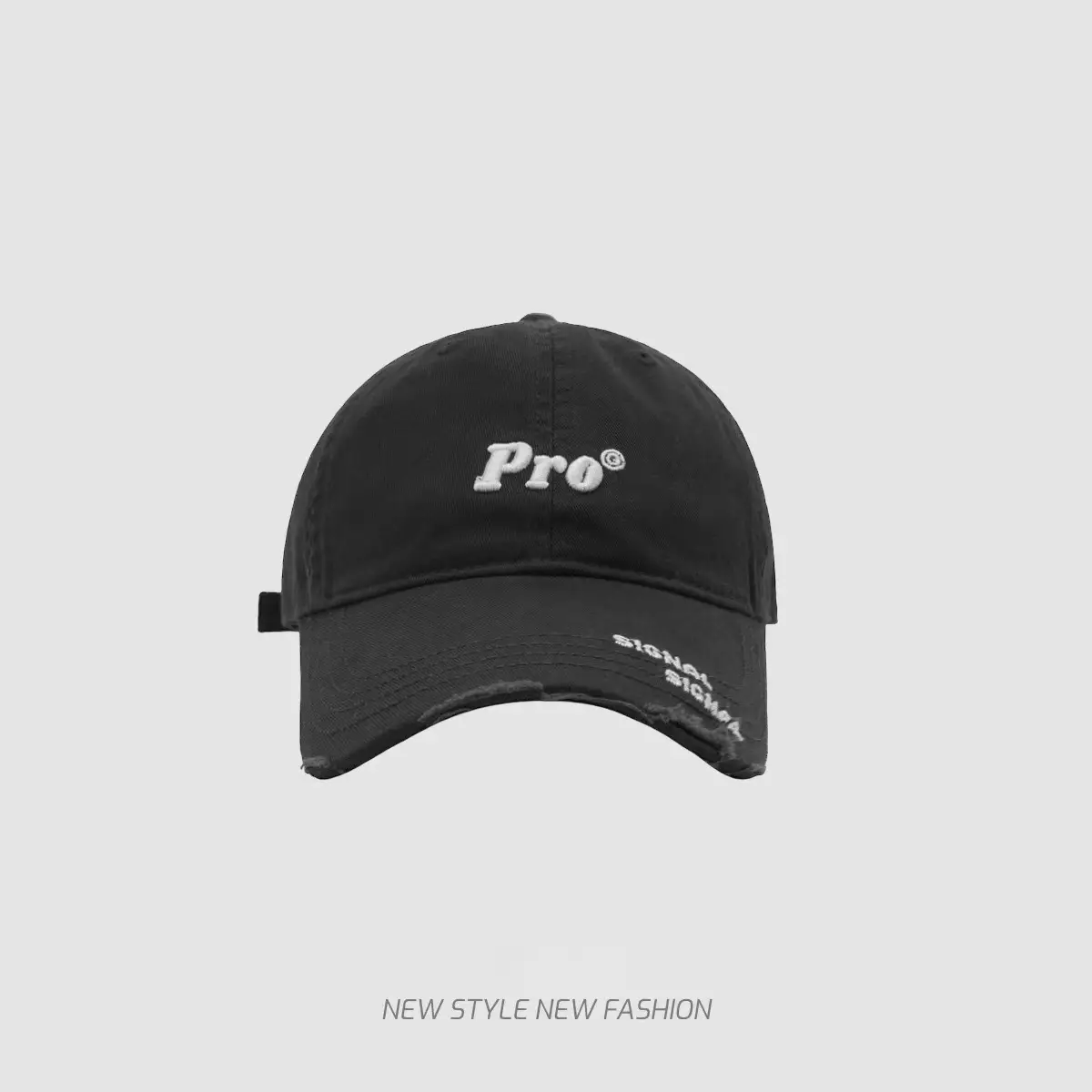 Navy Blue Pro Baseball Cap for Girls Round Face