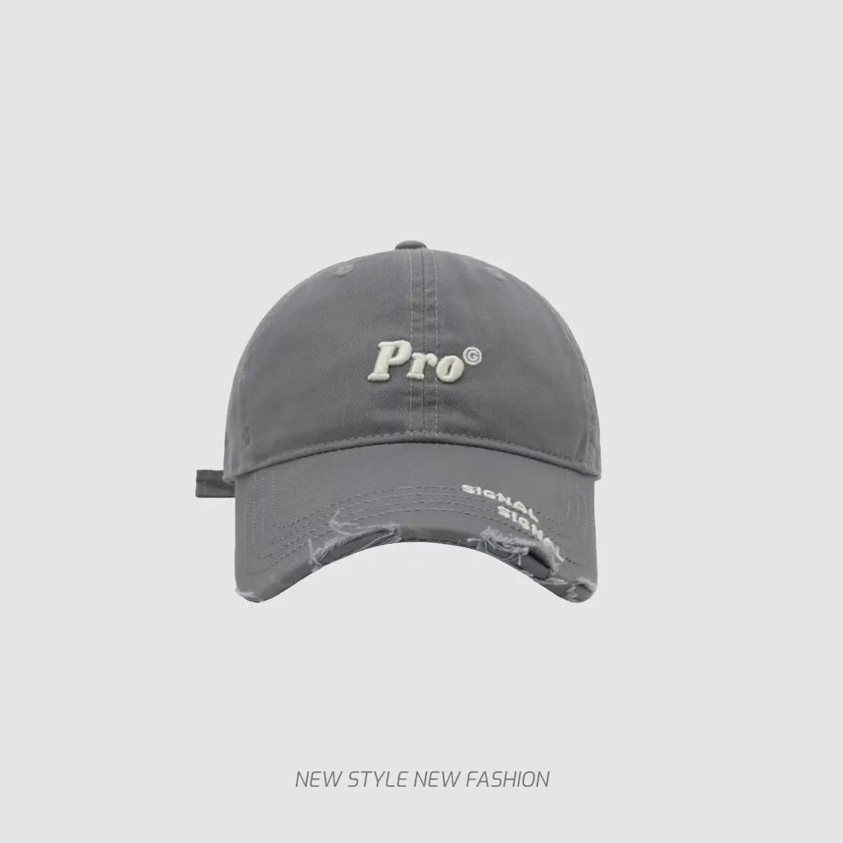 Navy Blue Pro Baseball Cap for Girls Round Face