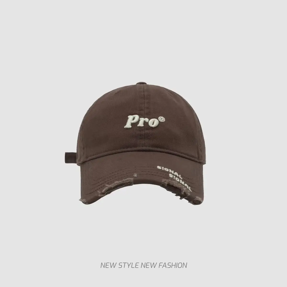 Navy Blue Pro Baseball Cap for Girls Round Face