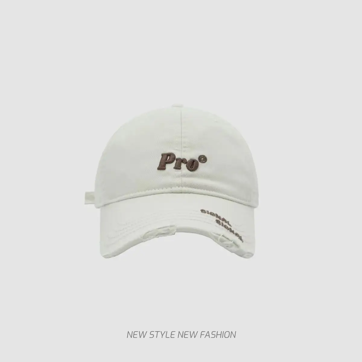 Navy Blue Pro Baseball Cap for Girls Round Face