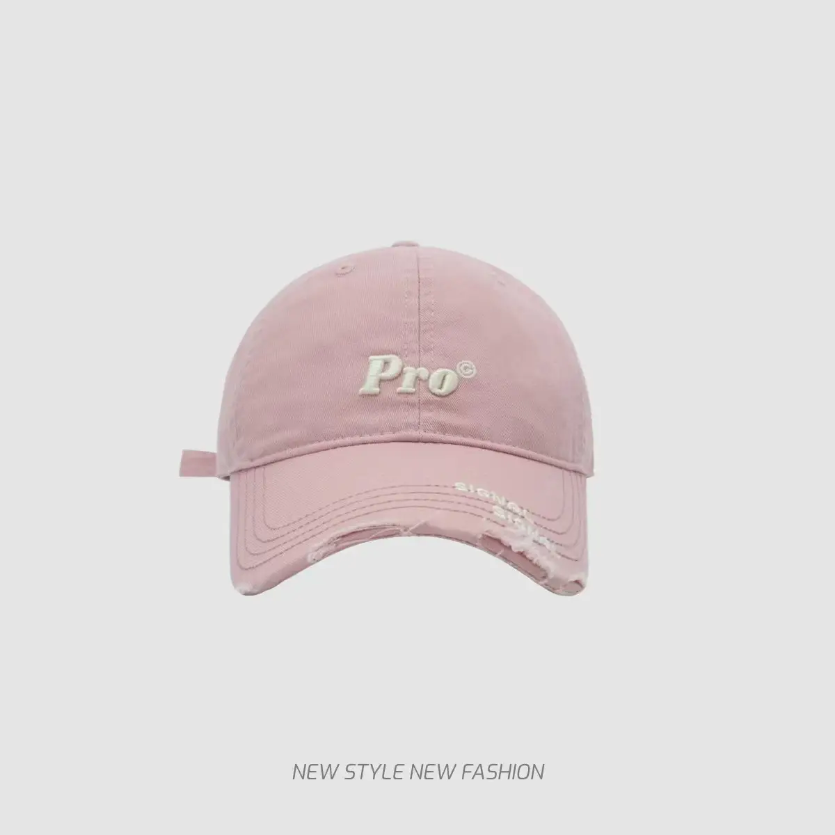 Navy Blue Pro Baseball Cap for Girls Round Face