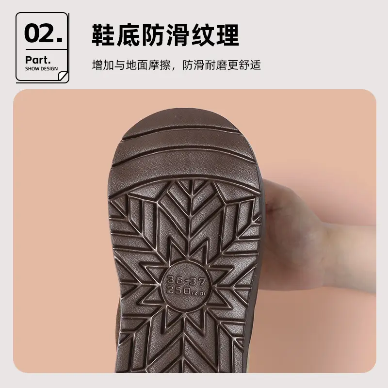 Nanbo Wan Snow Boots Women's Winter Retro All-match Thick Bottom EVA Non-slip New Style Outer Wear Lace-up Cotton Shoes All-inclusive Heel - Image 6
