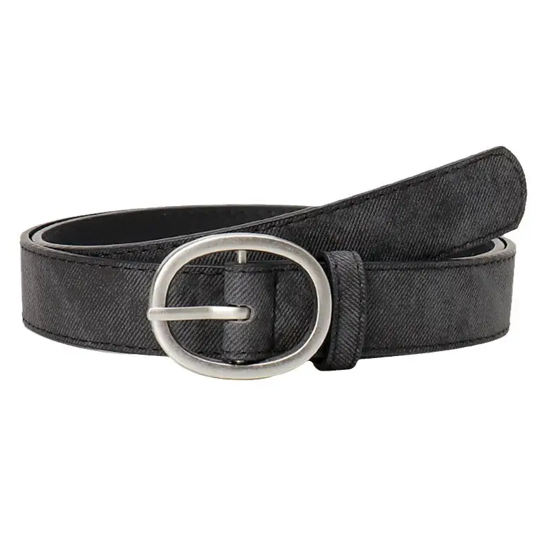 Women's Tan Suede Oval Belt Casual Wear - Image 10