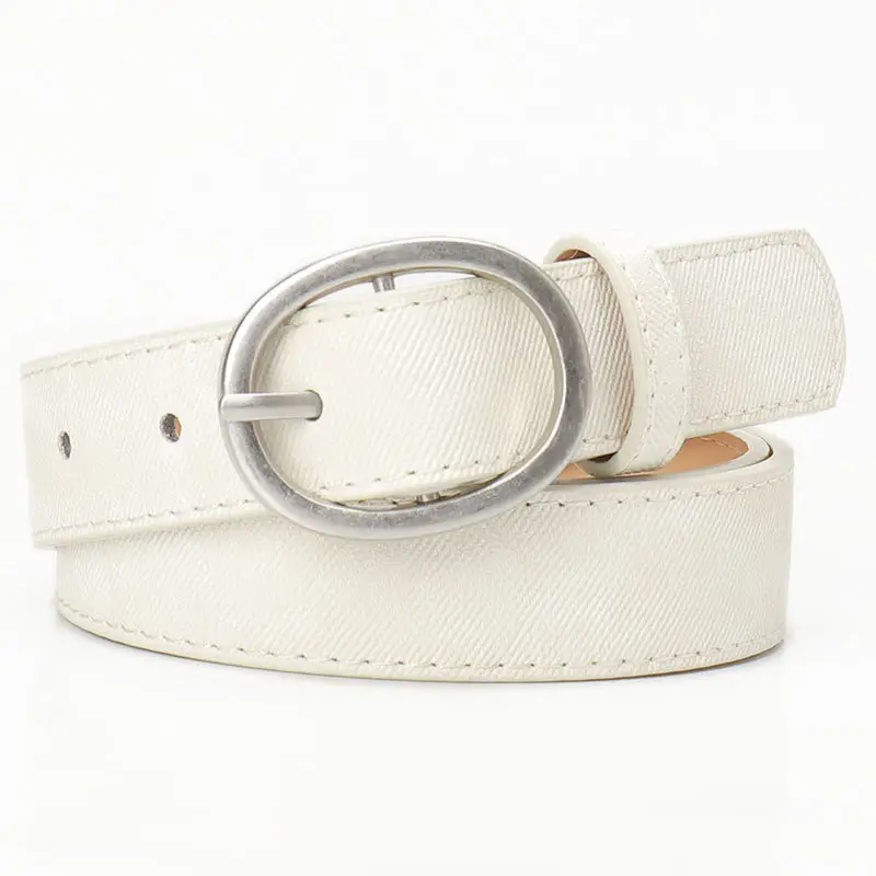 Women's Tan Suede Oval Belt Casual Wear - Image 2
