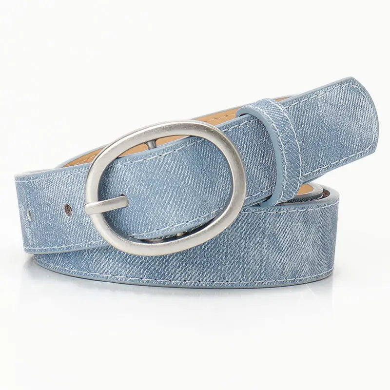 Women's Tan Suede Oval Belt Casual Wear - Image 4
