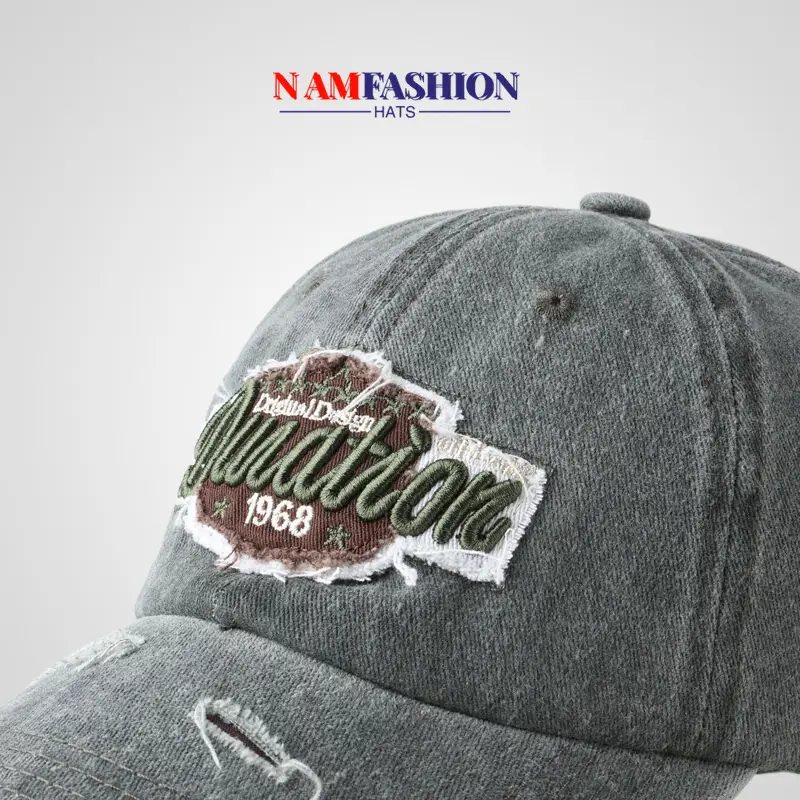 Vintage Old English Baseball Cap Women Korean Embroidery Men Trendy — feature 10
