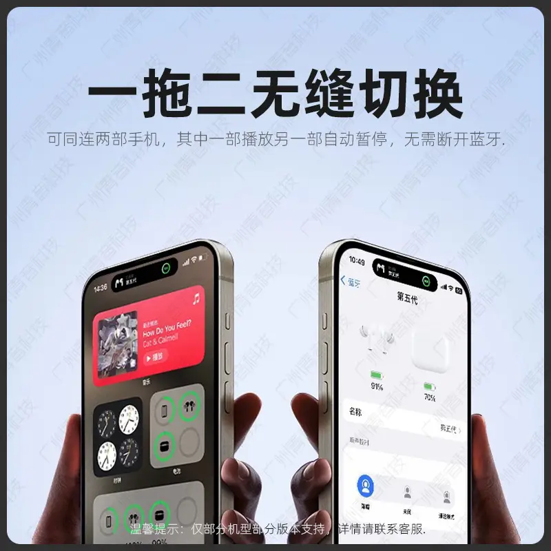 Huaqiangbei Yuehu Luoda Fifth, Sixth, Seventh, Eighth Generation Pro3 Suitable for Apple True Wireless Noise-Cancelling Bluetooth Headphones