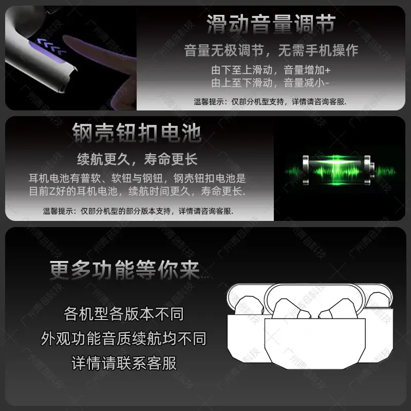 Huaqiangbei Yuehu Luoda Fifth, Sixth, Seventh, Eighth Generation Pro3 Suitable for Apple True Wireless Noise-Cancelling Bluetooth Headphones — feature 20