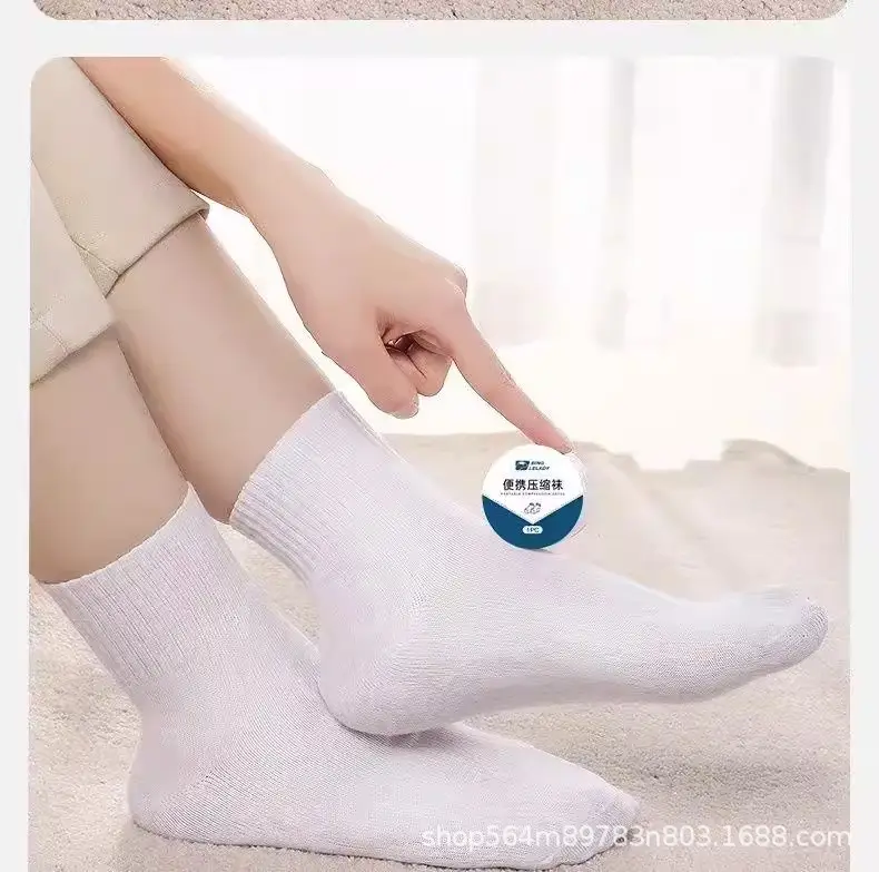Disposable Socks Daily Disposable Men's and Women's Cotton Socks Thick Socks Mid-Calf Compression Socks Sweat-Absorbent Portable Leisure No-Wash Travel Wholesale — feature 19