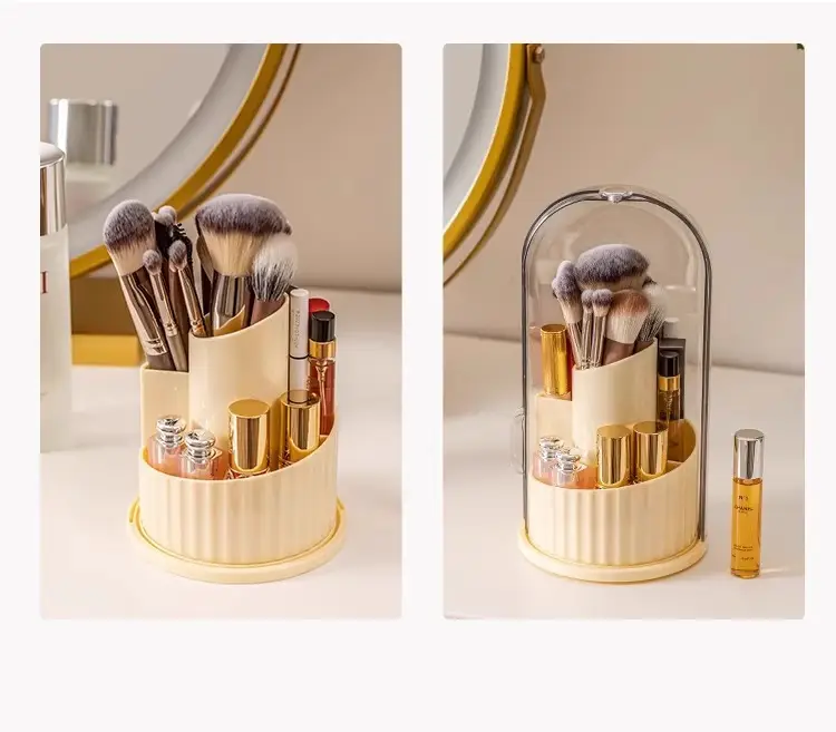 Rotating 360° Cosmetic Brush & Lipstick Storage Rack — feature 11