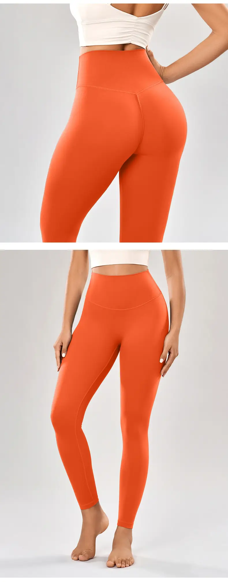 Peach Yoga Pants with Belt Pocket Fitness Wear — feature 15