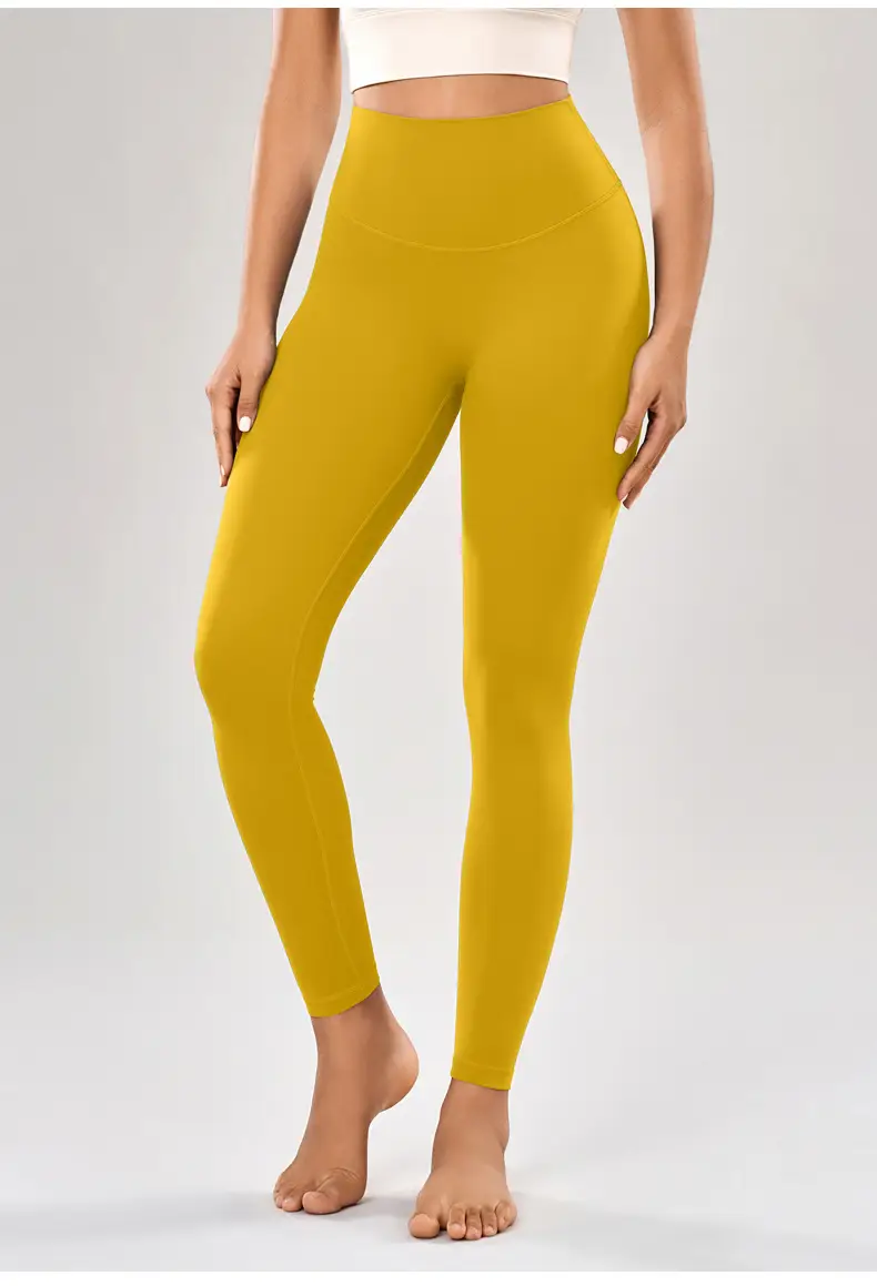 Peach Yoga Pants with Belt Pocket Fitness Wear — feature 22