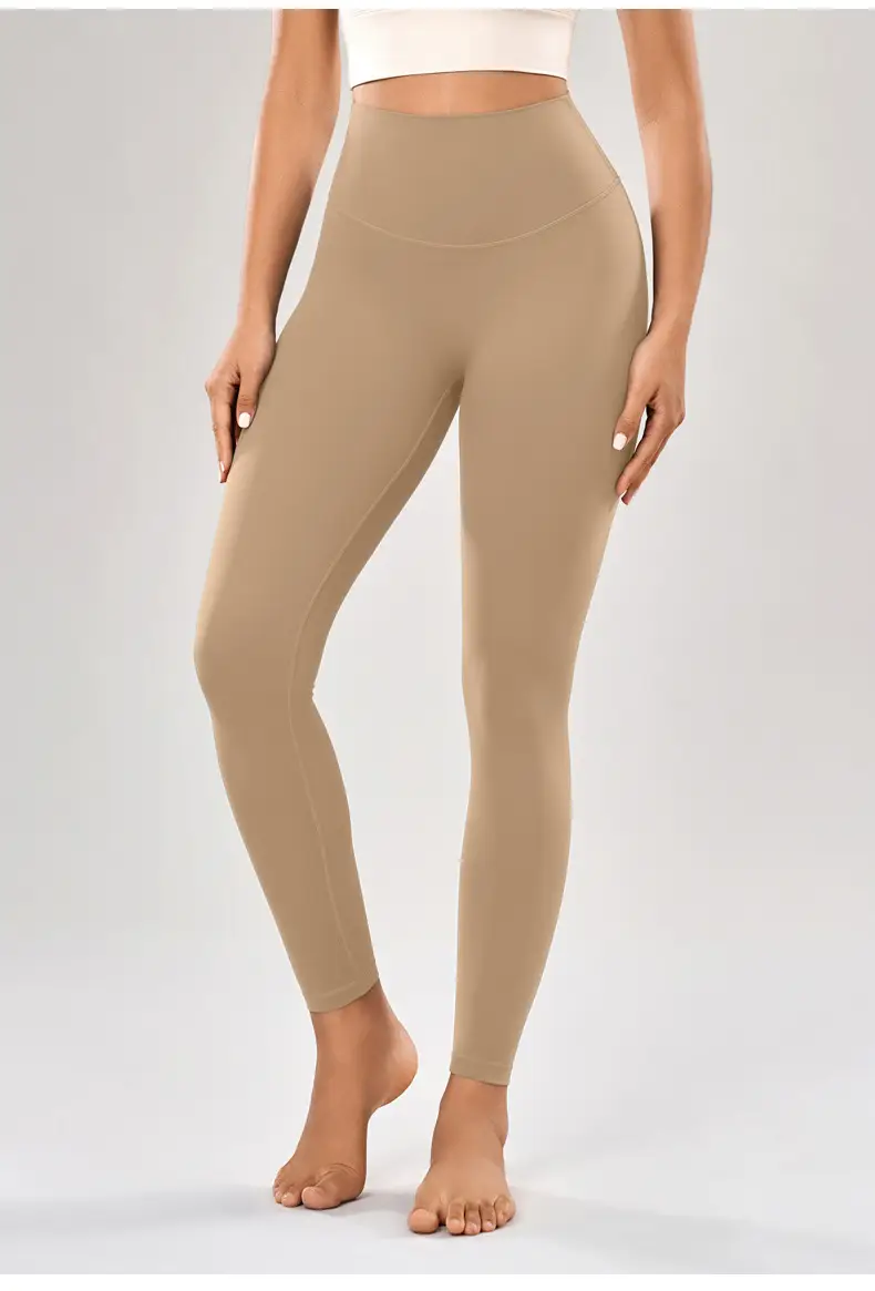 Peach Yoga Pants with Belt Pocket Fitness Wear — feature 25