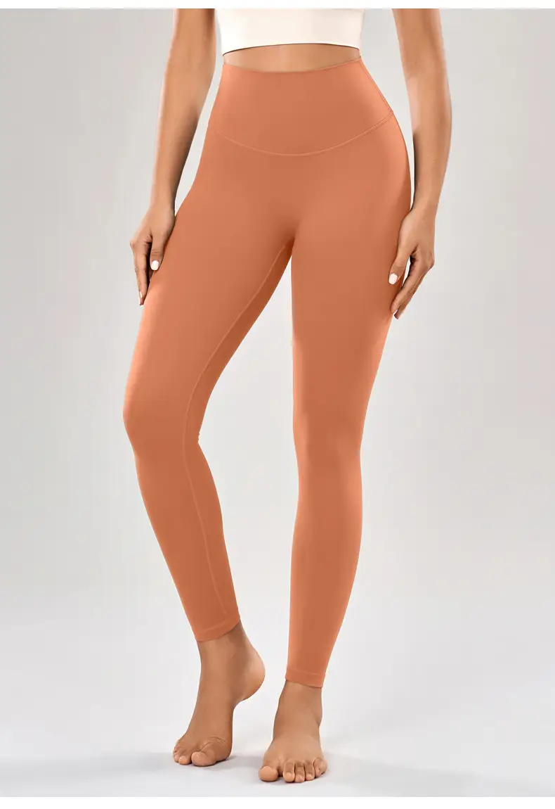 Peach Yoga Pants with Belt Pocket Fitness Wear — feature 29