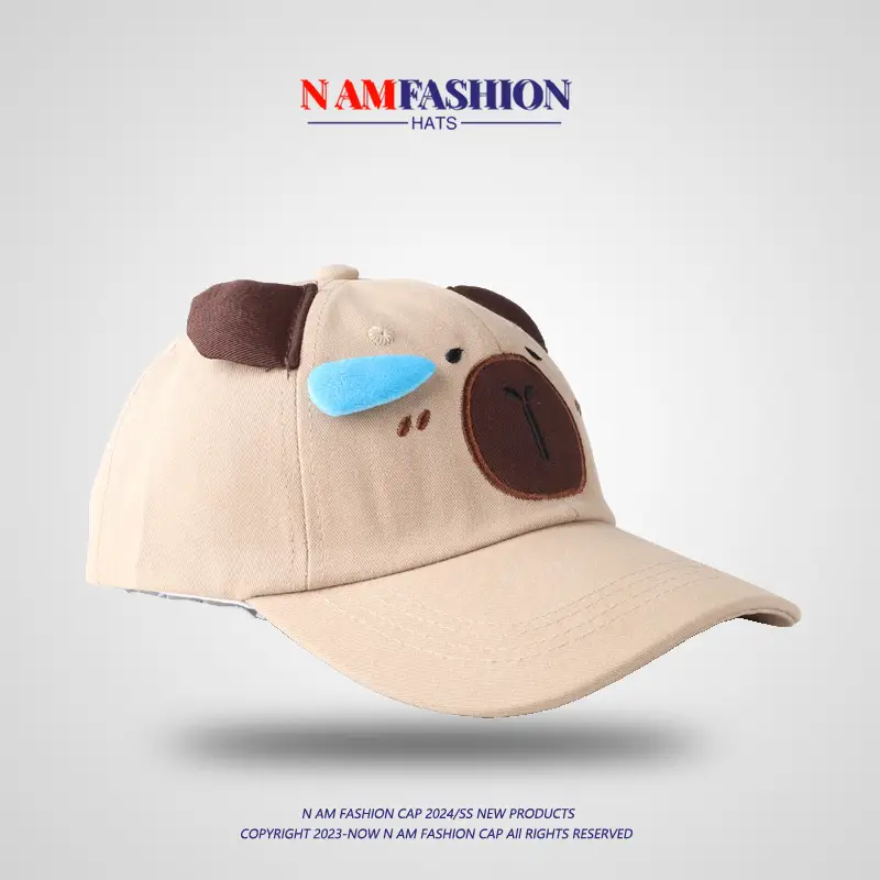 Cute Face Capibala Brown Baseball Cap Women - Image 5