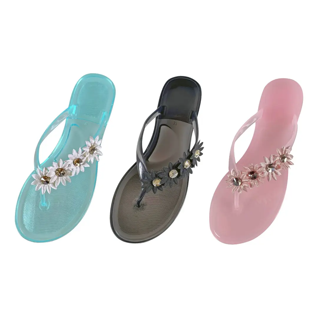 Temu Dropshipping Casual Sandals Transparent Flip-Flops Beach Women's Sandals Thong Jelly Shoes Flat Shoes — feature 14
