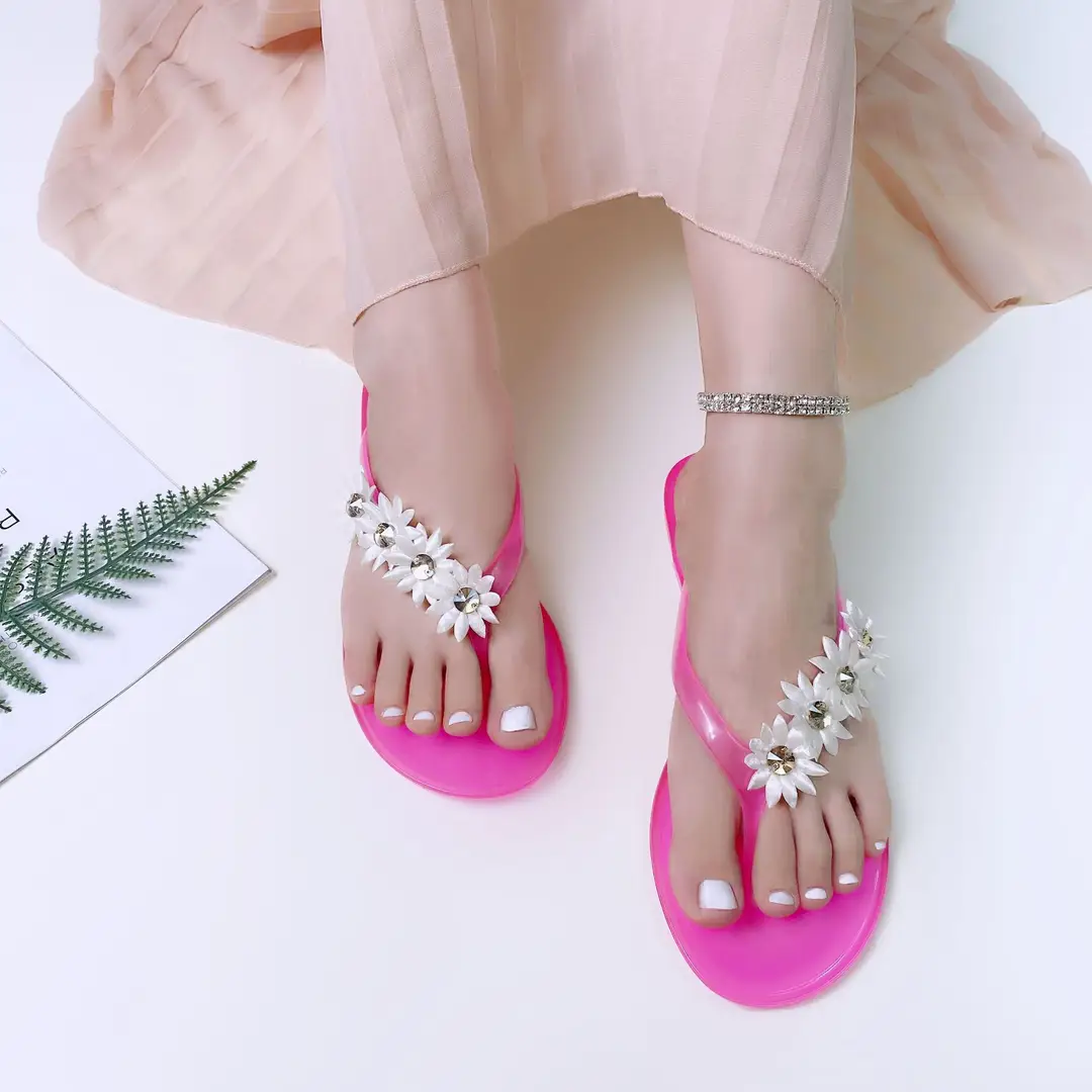 Temu Dropshipping Casual Sandals Transparent Flip-Flops Beach Women's Sandals Thong Jelly Shoes Flat Shoes — feature 4