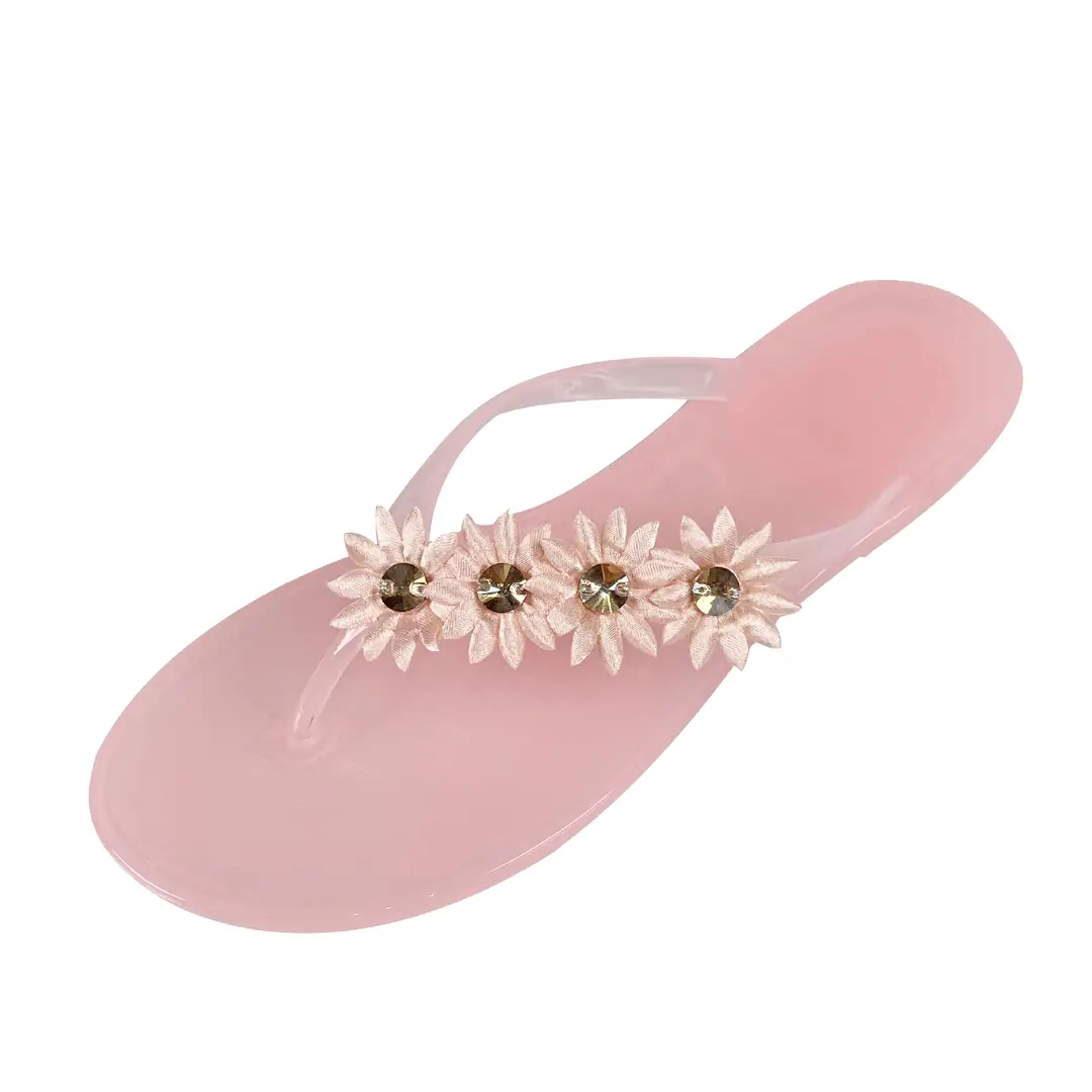 Temu Dropshipping Casual Sandals Transparent Flip-Flops Beach Women's Sandals Thong Jelly Shoes Flat Shoes
