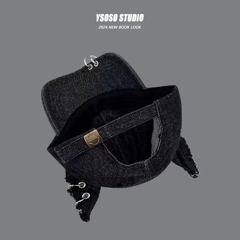 Dark Black Three-Dimensional Ear Cap with Iron Ring — feature 5