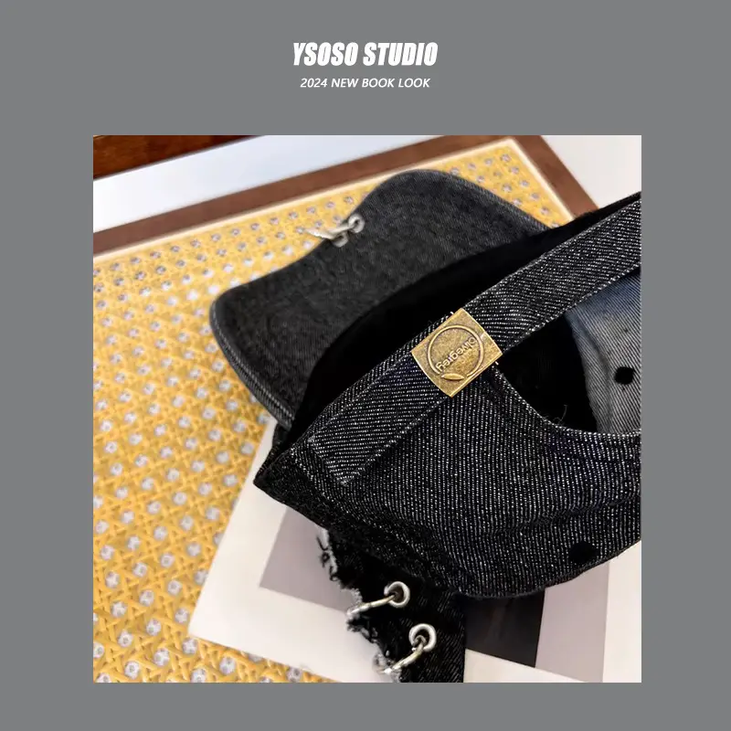 Dark Black Three-Dimensional Ear Cap with Iron Ring — feature 9