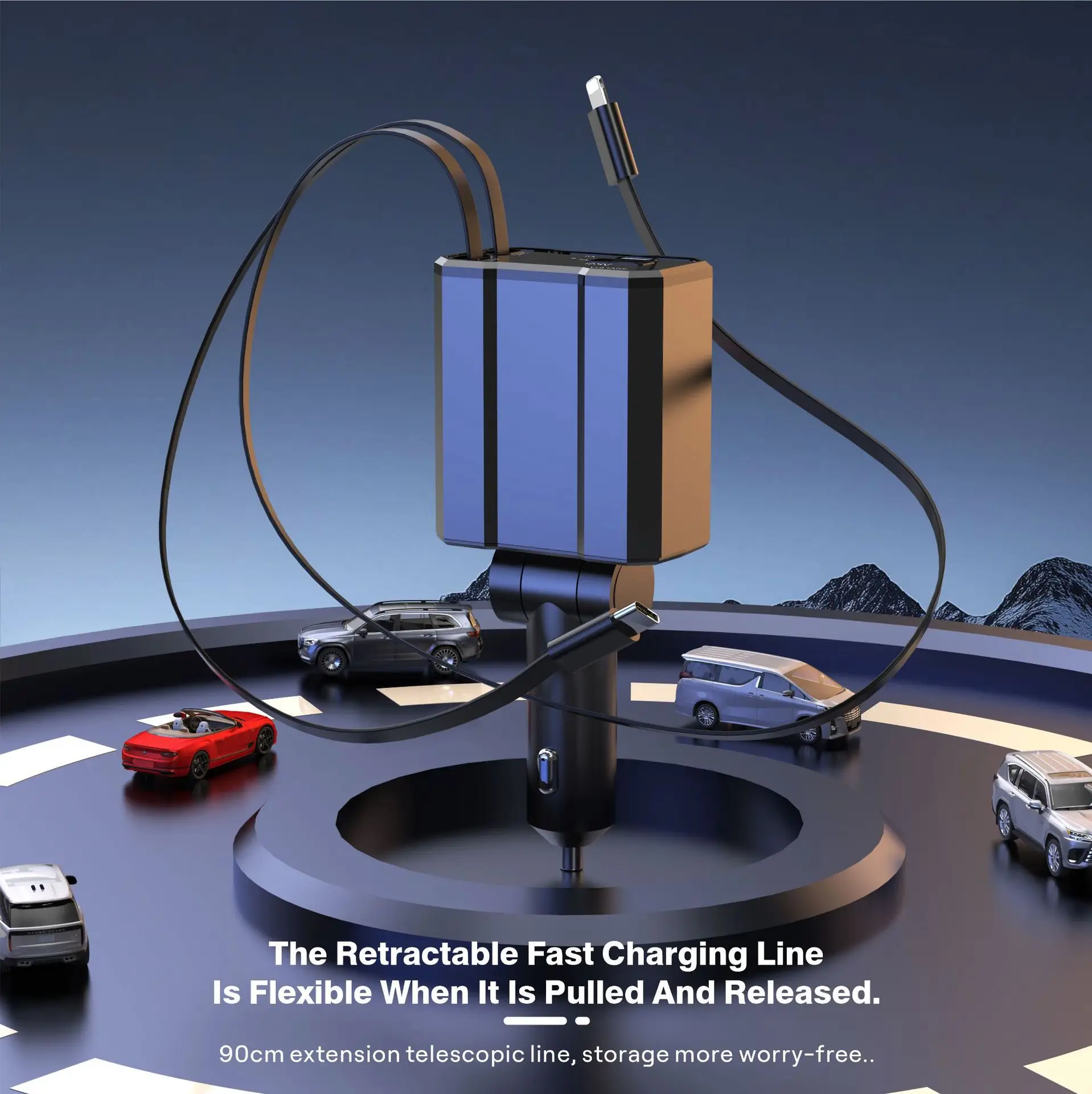 Super Fast Charging Car Charger with 4-in-1 Features — feature 13