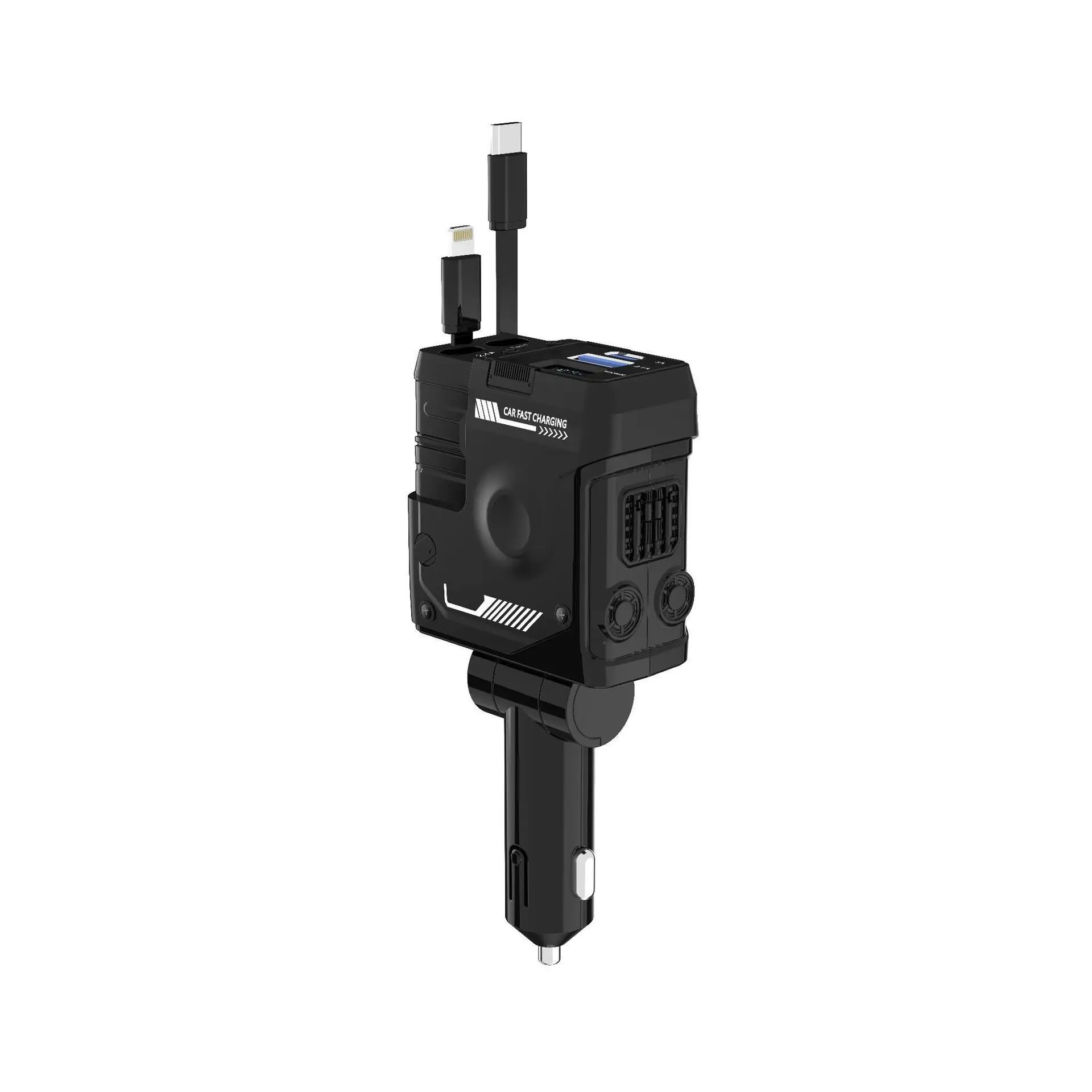 Super Fast Charging Car Charger with 4-in-1 Features - Image 5