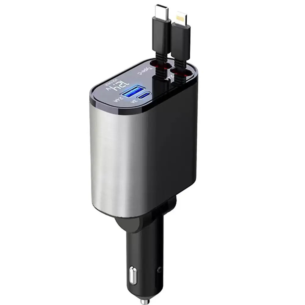 Super Fast Charging Car Charger with 4-in-1 Features - Image 9