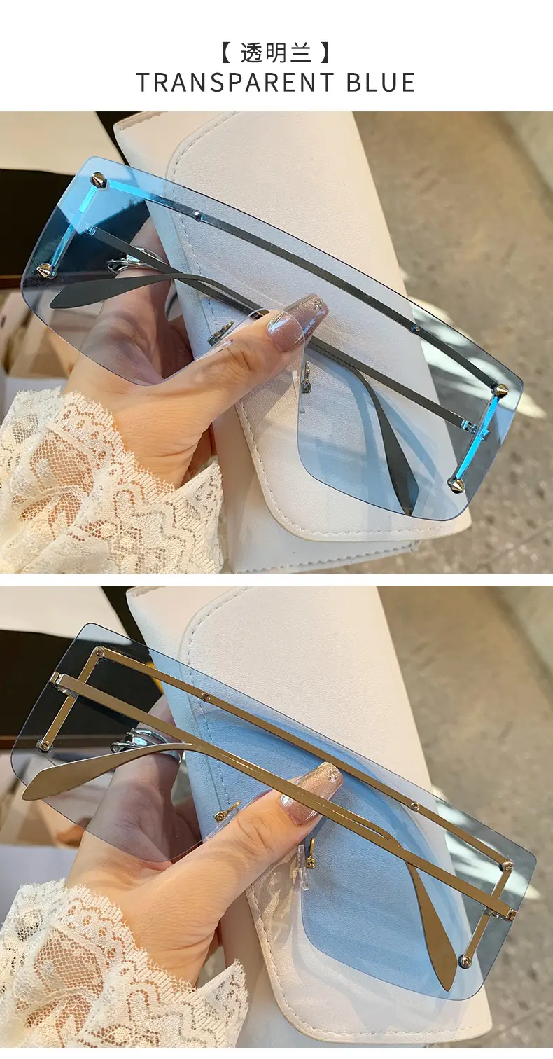 Oversized Black Lenses Women's European Sunglasses β feature 14