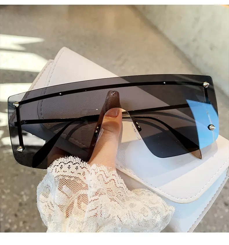 Oversized Black Lenses Women's European Sunglasses β feature 4