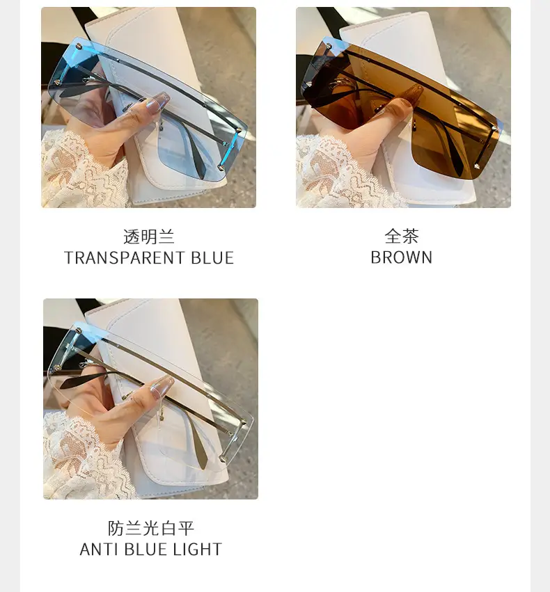 Oversized Black Lenses Women's European Sunglasses β feature 8