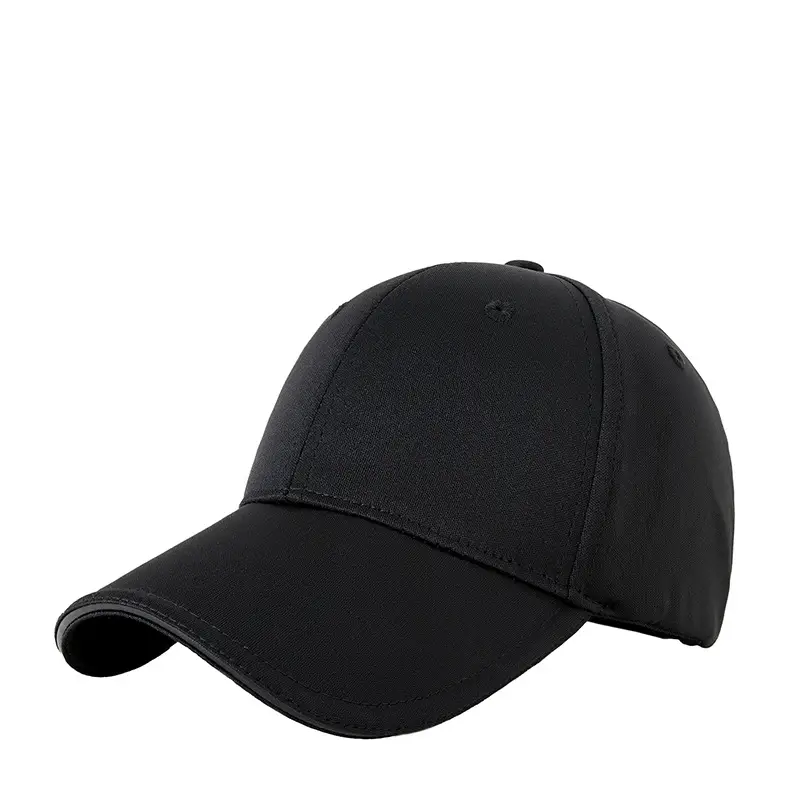 Men Black Cap with Duck Tongue Design