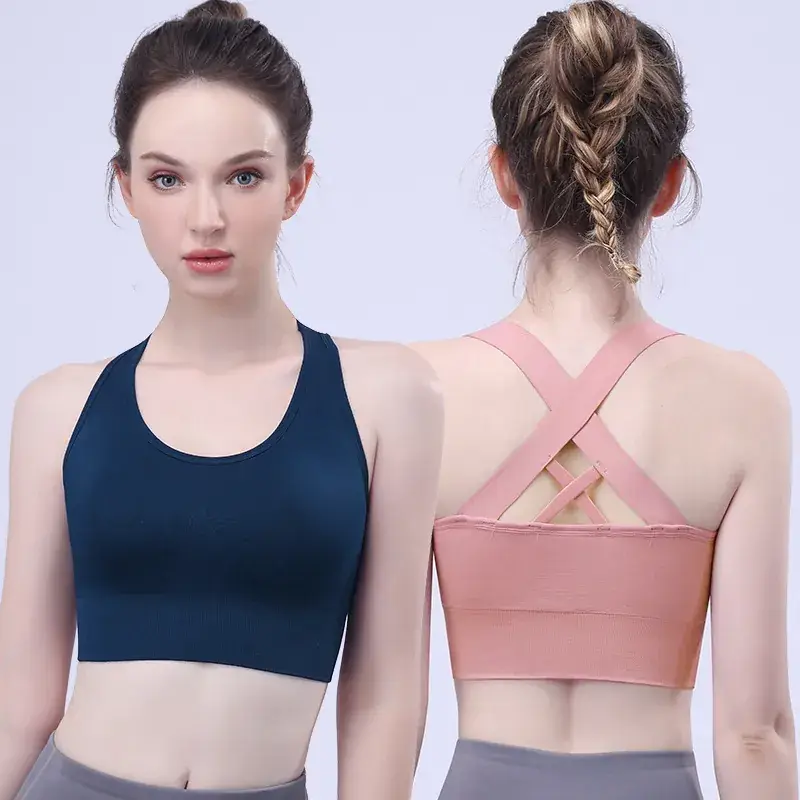 Pink Crossback Sports Bra Large Size - Image 8